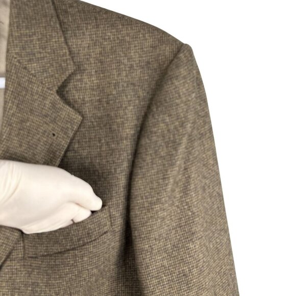 John Ashford Mens 41R Brown Soft Wool Camelhair Blend Tweed Sport Coat Old Money - Picture 6 of 16